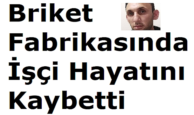 Briket Fabrikasında İşçi Hayatını Kaybetti