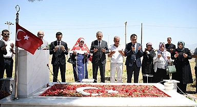 15 Temmuz şehidi Muhammed Yalçın'ın kabri ziyaret edildi