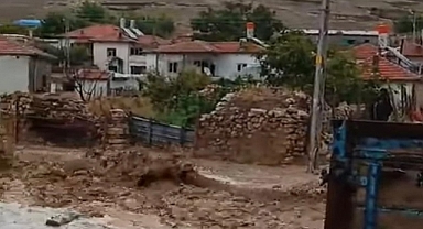 Ayrancı'nın köylerini sel vurdu çok sayıda köy sular altında kaldı