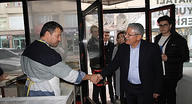 Recep Sertçelik Çarşı Esnafıyla Buluştu