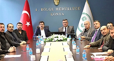 Devlet Su işleri Konya Bölge Müdürü Alp'i ziyaret ettiler