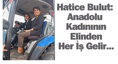 Hatice Bulut Traktöre bindi buğday ekimi yaptı