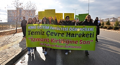 'İzmarit Kirliliğine Son' temalı yürüyüş düzenledi