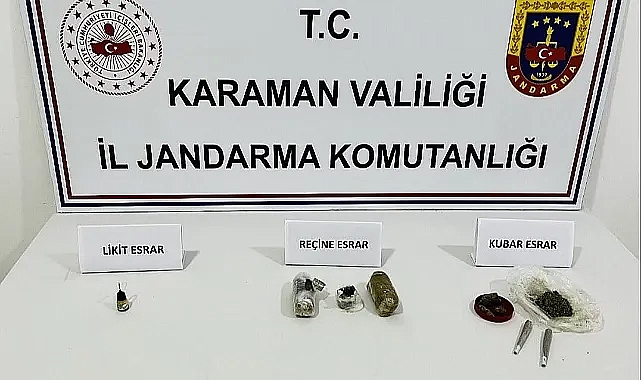 Karaman'da ilk kez Reçine Esrar Maddesi ele geçirildi
