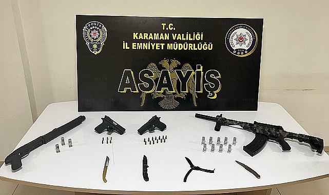 Karaman'da çeşitli suçlardan aranan 25 şüpheli yakalandı