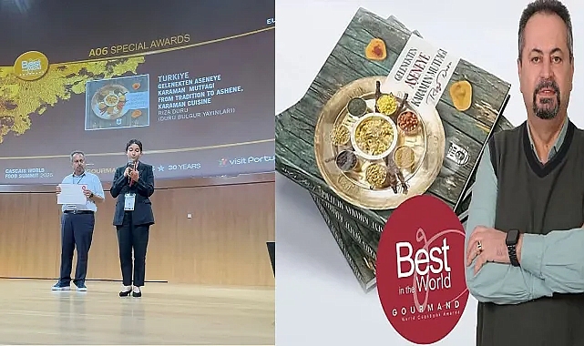 Rıza Duru Portekiz’de Cook Book Awards “Avrupa Jüri Özel Ödülü”nü Aldı