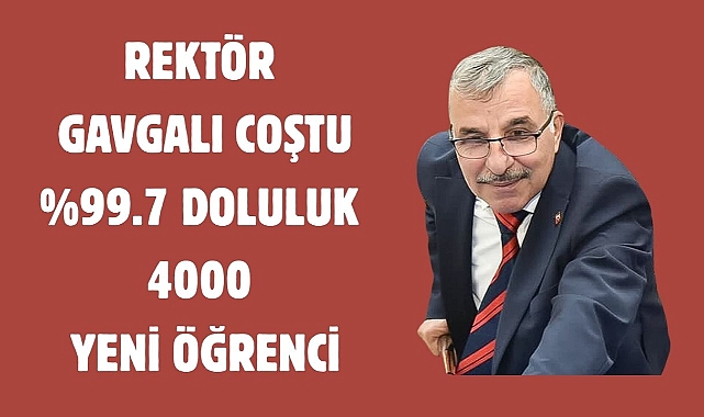 KMÜ’ye 2025 YKS’de Rekor İlgi Rektör Gavgalı Coştu!