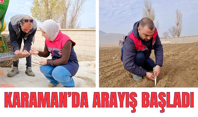 Karaman'da alternatif ürün arayışı başladı