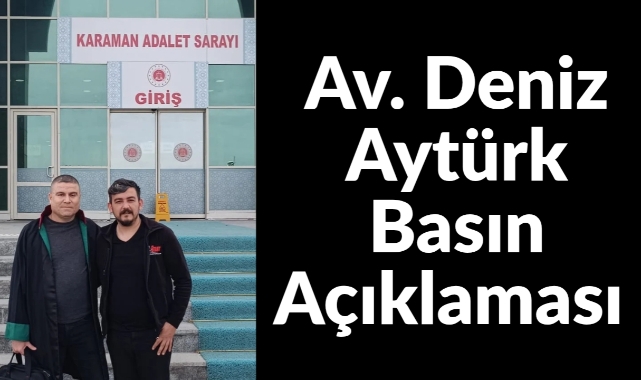 Av. Deniz Aytürk Basın Açıklaması 