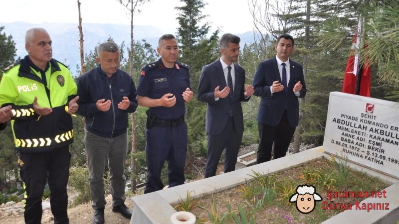 Ermenek'te Şehit Kabirleri Ziyaret Edildi