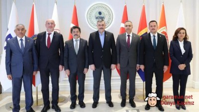 Karaman Heyetinden Bakan Çiftçi’ye Hayırlı Olsun Ziyareti