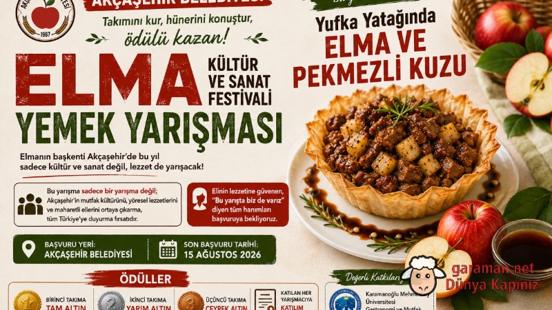 Akçaşehir’de Elma ve Kuzu Aynı Tabakta Buluşacak