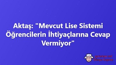 Aktaş: 