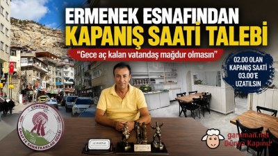 Ermenek Esnafından Kapanış Saati Talebi: 