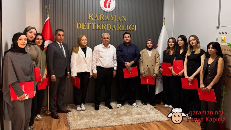 Karaman Defterdarlığı Stajyerlerine Katılım Belgeleri Ver...