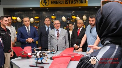 Vali Çiçek, KMÜ Milli Teknoloji Atölyesi'ni Ziyaret Etti