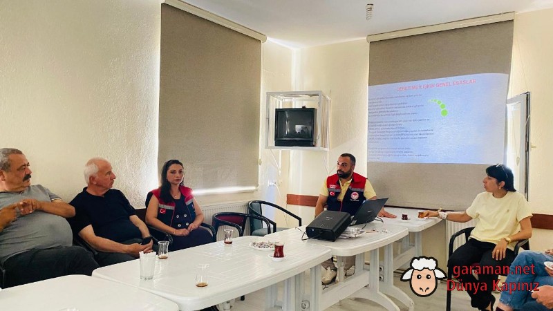 Karalgazi Köyü’nde Elma Hasadı Öncesi Pestisit Denetimi Bilgilendirmesi Yapıldı