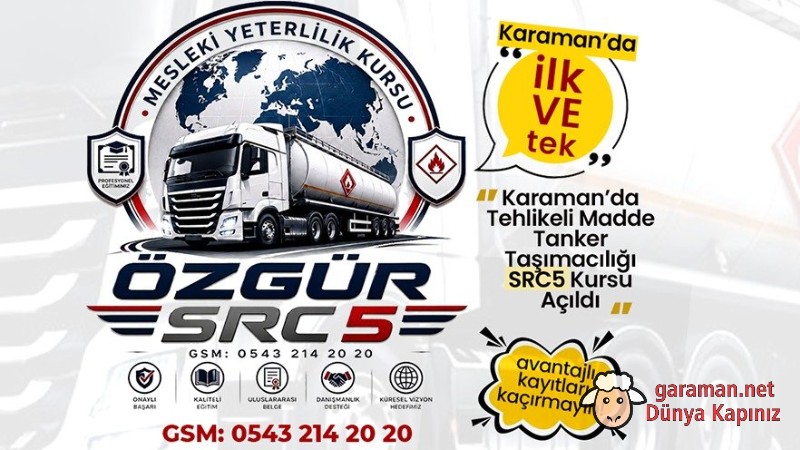 Karaman'da SRC 5 Kursu Açıldı: Şoförlere Büyük Kolaylık