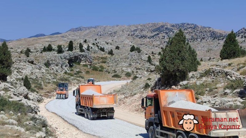 Yunt Dağı Yolunda Asfalt Çalışmaları Başladı