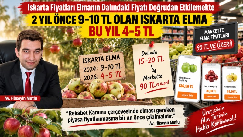 Iskarta Elma Fiyatındaki Düşüş Üreticiyi Vurdu