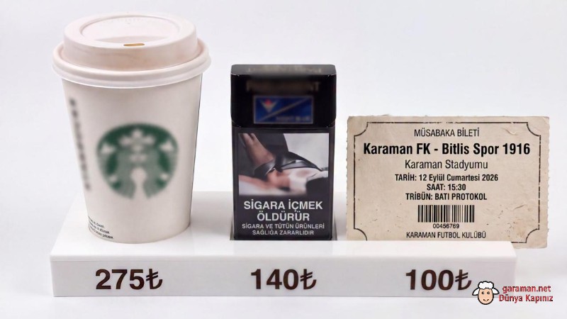 Karaman FK-Bitlis Spor 1916 Maçının Bilet Fiyatları Açıklandı