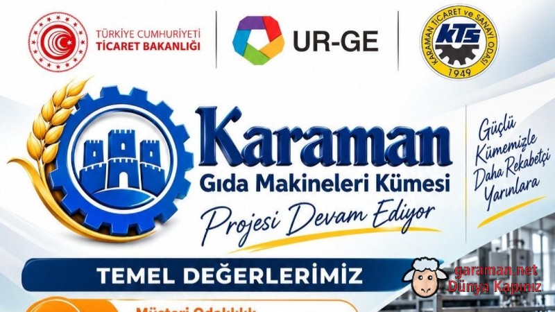 Karaman Gıda Makineleri Kümesi Projesi Devam Ediyor