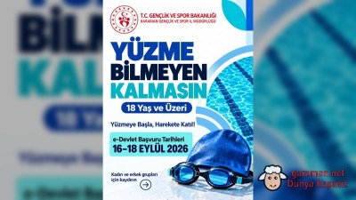 Karaman'da Yüzme Eğitimleri Başlıyor: Başvurular e-Devlet'te