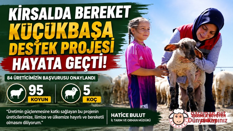 Kırsalda Bereket Küçükbaşa Destek Projesi Karaman’da Hayata Geçti